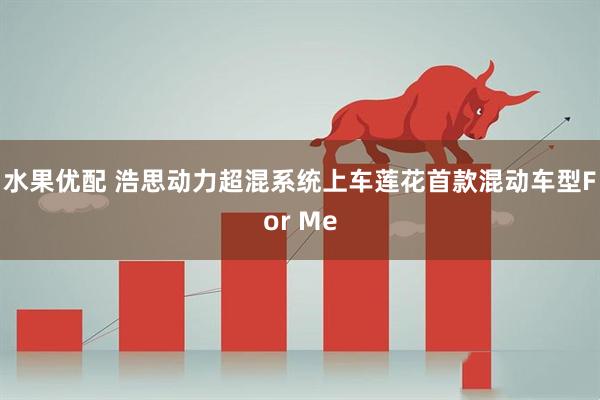 水果优配 浩思动力超混系统上车莲花首款混动车型For Me