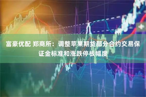富豪优配 郑商所：调整苹果期货部分合约交易保证金标准和涨跌停板幅度