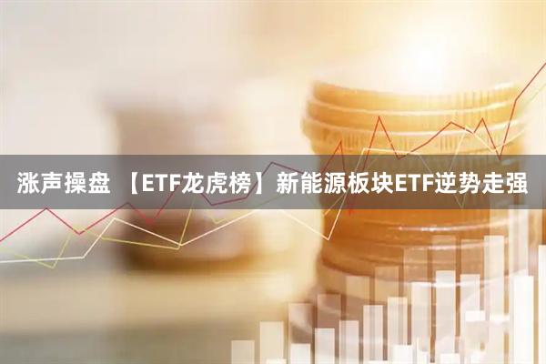 涨声操盘 【ETF龙虎榜】新能源板块ETF逆势走强