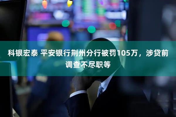 科银宏泰 平安银行荆州分行被罚105万，涉贷前调查不尽职等