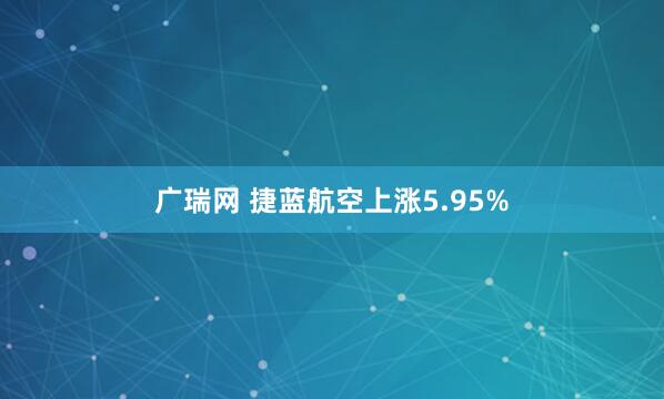 广瑞网 捷蓝航空上涨5.95%