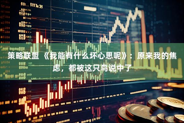 策略联盟 《我能有什么坏心思呢》：原来我的焦虑，都被这只鸟说中了