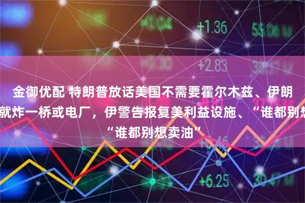 金御优配 特朗普放话美国不需要霍尔木兹、伊朗袭一船就炸一桥或电厂，伊警告报复美利益设施、“谁都别想卖油”