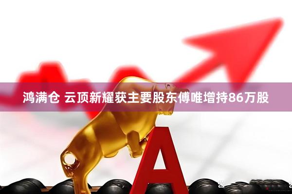 鸿满仓 云顶新耀获主要股东傅唯增持86万股