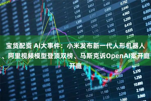 宝货配资 AI大事件:小米发布新一代人形机器人、阿里视频模型登顶双榜、马斯克诉OpenAI案开庭
