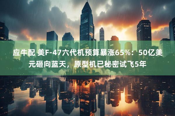 应牛配 美F-47六代机预算暴涨65%：50亿美元砸向蓝天，原型机已秘密试飞5年